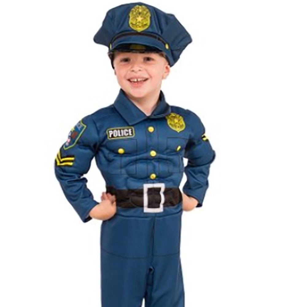 Halloween Boys Police Officer Costume, size XS, 3T